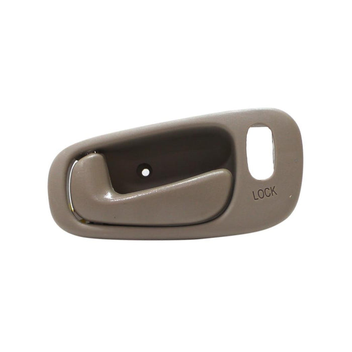 CarPartsDepot New Replacement Parts Front Left Driver Side Beige Interior Inside Door Handle Compatible With TOYOTA Corolla Chevy Prizm