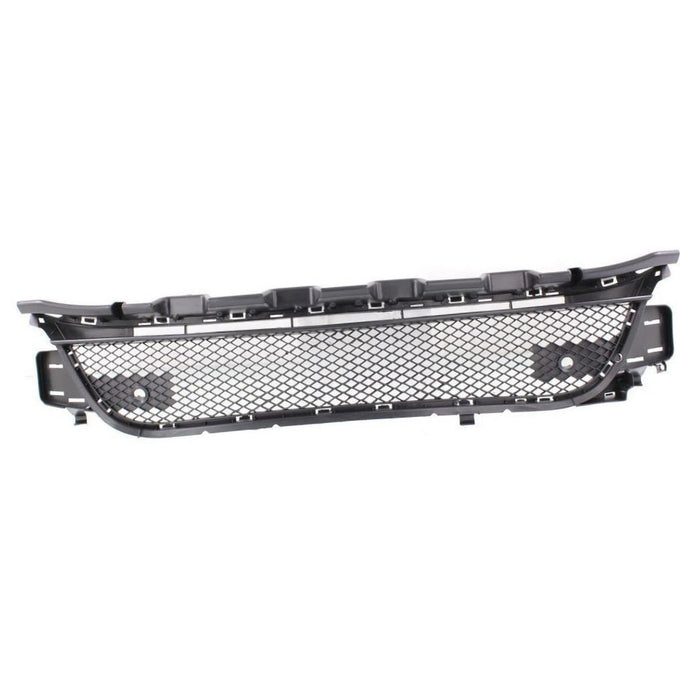 Grille Assembly Compatible with 2015-2017 Dodge Charger Textured Black Shell and Insert with Hood Scoop