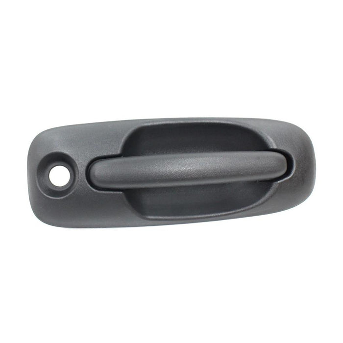 Passengers Outside Front Door Handle Textured Black with Keyhole Replacement for Chrysler Dodge Van 4717512AC