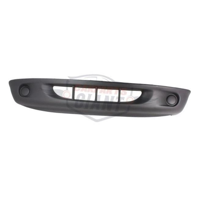 Front Bumper Cover Compatible with 1997-2000 Dodge Dakota Lower Fascia 2-pc Type Bumper Textured Fog Light Holes