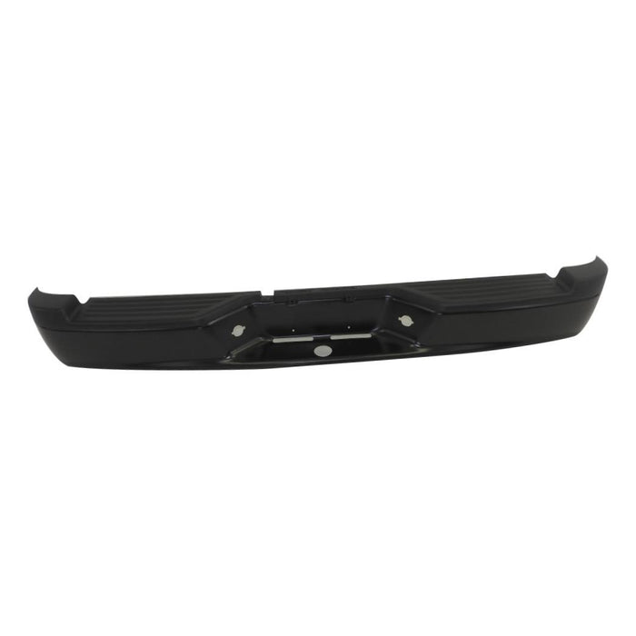 CarPartsDepot, Rear Step Bumper Pad Assembly Primed Black Steel w/License Lamp Holes, 364-17148-20-BK CH1103114 55077652AB-PFM