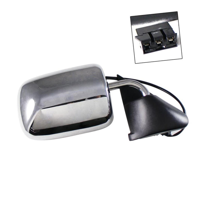 JustDrivably Replacement Parts Front Passenger Right Side Door Exterior Mirror Outside Rear View Compatible With Dodge Ram 1500 2500 3500 Pickup Truck 1994 1995 1996 1997