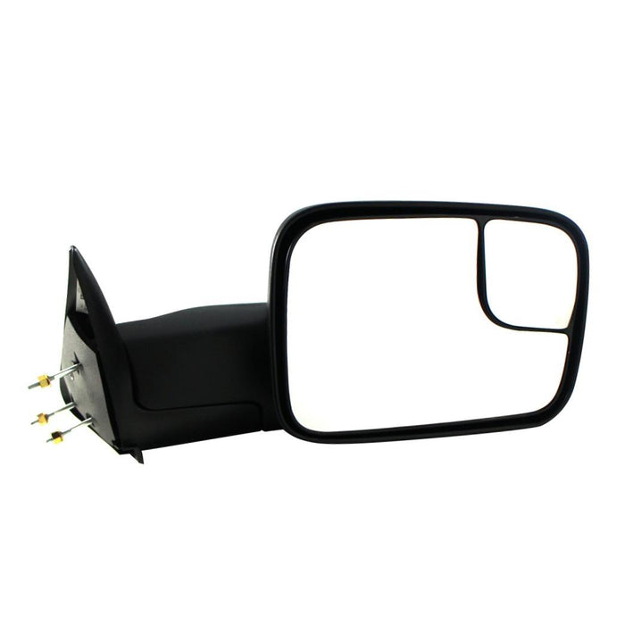 CarPartsDepot New Replacement Parts Front Right Passenger Side Manual Fold Out Design Side View Door Mirror Compatible With DODGE Compatible With RAM 1500 2500 3500 With Towing Package