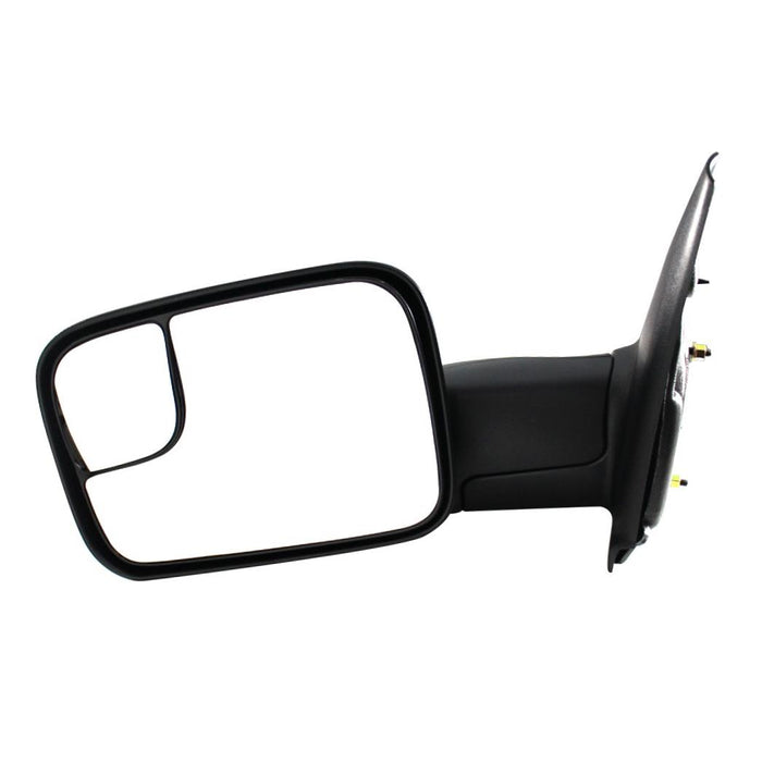 Drivers Manual Tow Side Mirror 7x10 Flip-Up Textured Replacement for Dodge Pickup Truck 55077493AN