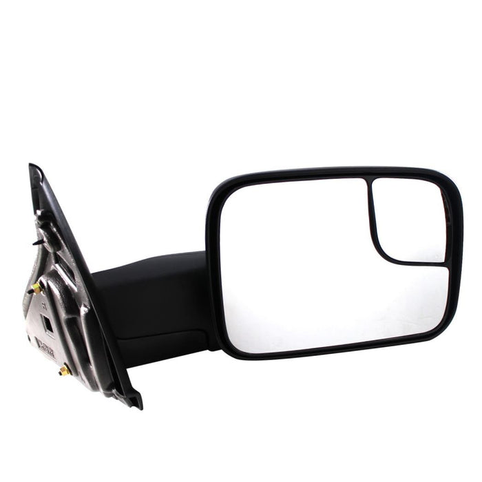New Replacement Parts Front Right Passenger Side Manual Side View Door Mirror Compatible With DODGE Compatible With RAM 1500 2500 3500 With Towing Package Fits CH1321227 55077492AG
