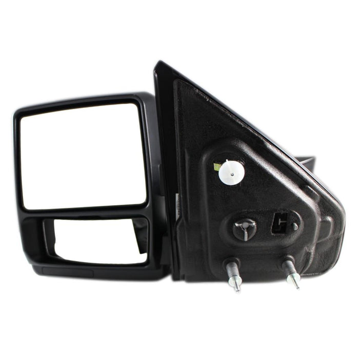 New Replacement Parts Front Left Driver Side Manual Non Heated Manual Folding Trailer Tow Type Textured Side View Door Mirror Compatible With FORD F-150 Fits FO1320368 7L3Z17683BB