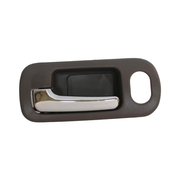 Interior Door Handle compatible with Honda Civic 01-05 Front LH Inside Chrome Brown (Taupe) Sedan EX/LX Models