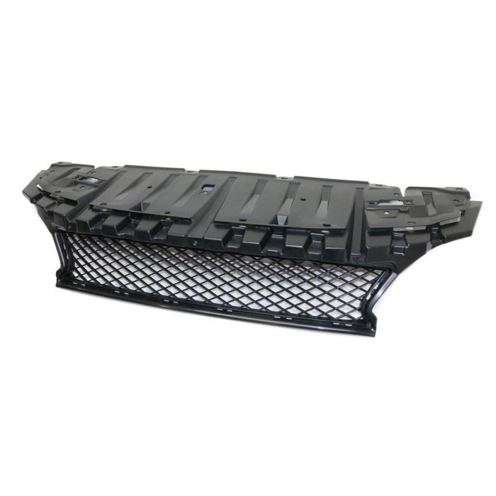 Bumper Grille For 2014-2015 Honda Civic Coupe Center Textured Black Plastic