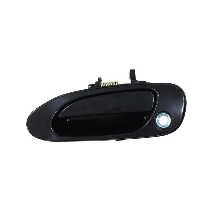 Door Handle for 96 Honda Accord 25th Anniversary Edition 2.2L Front Left Side Exterior Plastic Smooth Black w/Keyhole