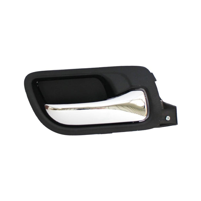 CPP Front Passenger Side Black w/ Chrome Interior Door Handle for 03-07 Honda Accord