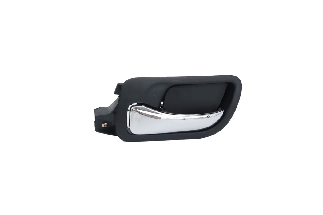 Front Interior Door Handle Inside LH Plastic Chrome Lever and Black Bezel Front Left Driver Side Compatible with Honda Accord 4-Door Sedan 2003-2007 for 72160SDAA02ZC