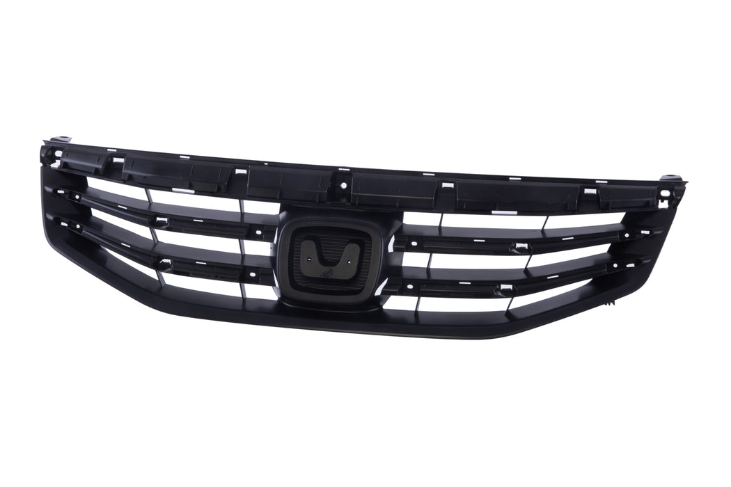 JustDrivably Replacement Parts Front Grille Grill Assembly With Black Shell And Insert Compatible With Honda Accord 2011 2012 Sedan