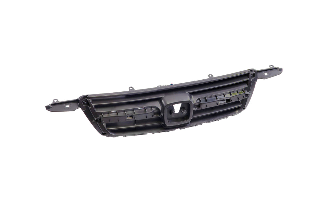 JustDrivably Replacement Parts Front Bumper Upper Grille Grill Assembly With Dark Gray Shell And Insert Compatible With Honda CR-V 2002 2003 2004
