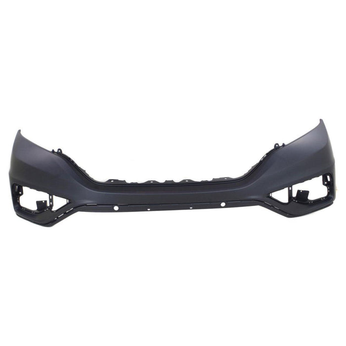 CarPartsDepot New Replacement Parts Front Upper Black Primed Upper Bumper Cover W/O Sensor Hole W/O Head Lamp Washer Hole Compatible With HONDA CR-V