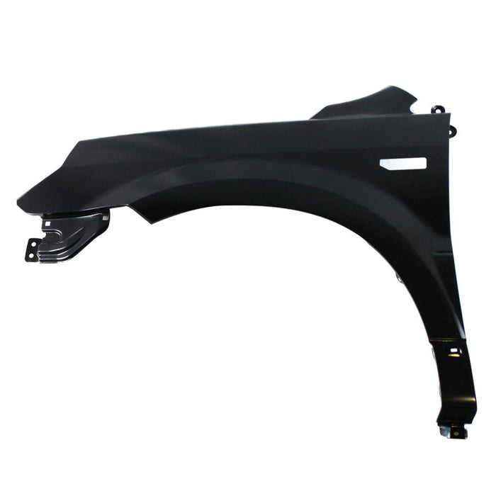 CarPartsDepot 371-20774-01-Ca, Driver Side Front Fender Primed Black Steel Left