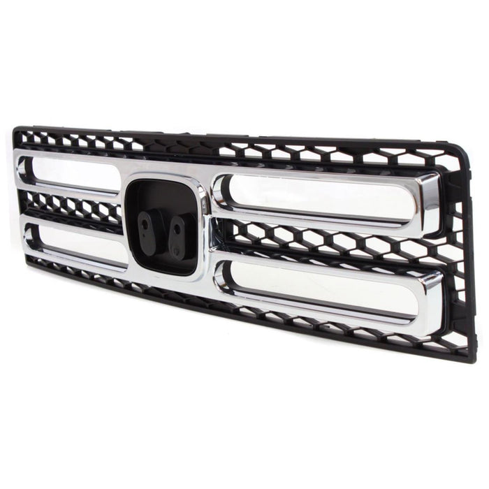 CarPartsDepot 06 07 08 Compatible With HONDA Ridgeline RTS Honeycomb Front Grille HO1200183 Chrome Center Trim