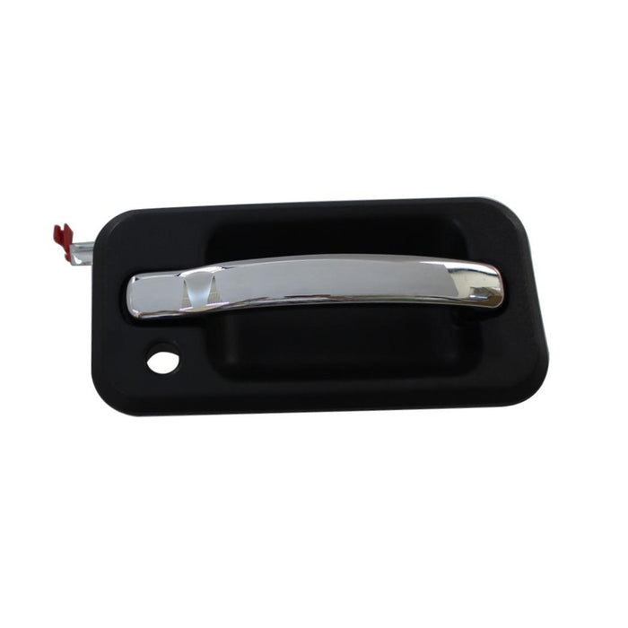 New Replacement Parts Front Right Passenger Side Black Housing Chrome Lever Exterior Outer Door Handle Compatible With HUMMER H2 Fits HU1311101 15104791