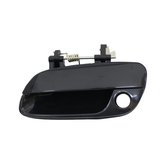 Aftermarket Fits 01-06 Elantra Left Driver Front Outside Door Handle w/Keyhole Black
