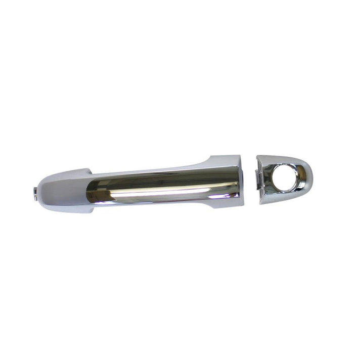 CarPartsDepot New Replacement Parts Front Left Driver Side/Right Passenger Side Chrome Exterior Outer Door Handle With Cover With Key Hole Compatible With HYUNDAI Elantra Genesis Coupe