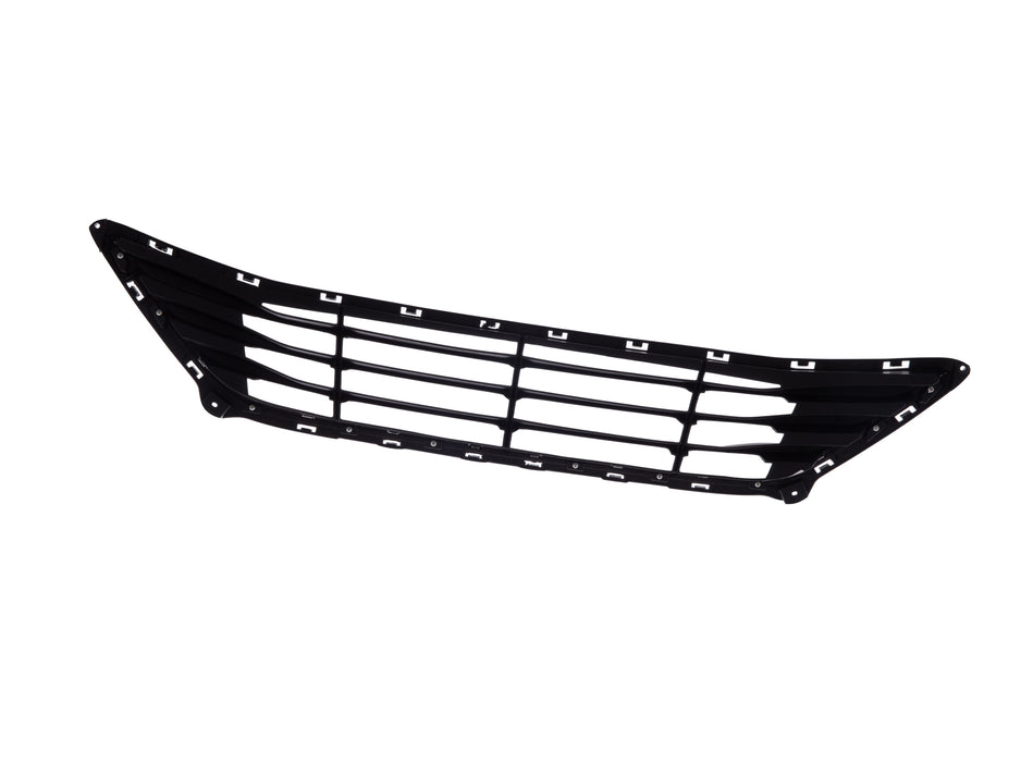 JustDrivably Replacement Parts Front Lower Bumper Grill Grille Center Texturd Black With Chrome Molding Compatible With Hyundai Elantra 2014 2015 2016