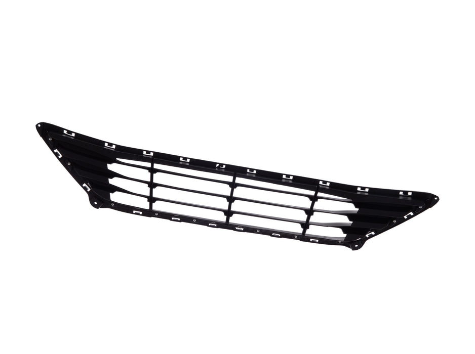 JustDrivably Replacement Parts Front Lower Bumper Grill Grille Center Texturd Black With Chrome Molding Compatible With Hyundai Elantra 2014 2015 2016