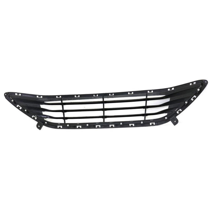 Bumper Grille compatible with Hyundai Elantra 11-13 Front Textured w/Chrome Molding Insert Korea Built Sedan