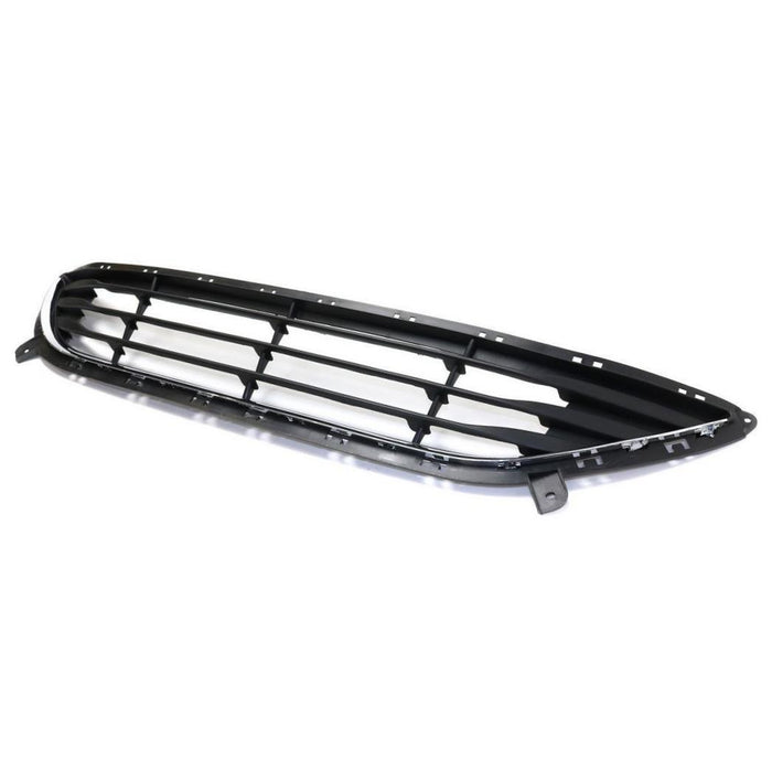 Bumper Grille compatible with Hyundai Elantra 11-13 Front Textured w/Chrome Molding Insert Korea Built Sedan