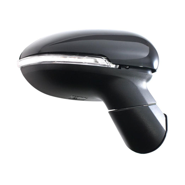 New Replacement Parts Front Right Passenger Side Power Heated Manual Folding With Signal Lamp Side View Door Mirror Compatible With KIA Rio From 12-16-13 Fits KI1321188 876201W151