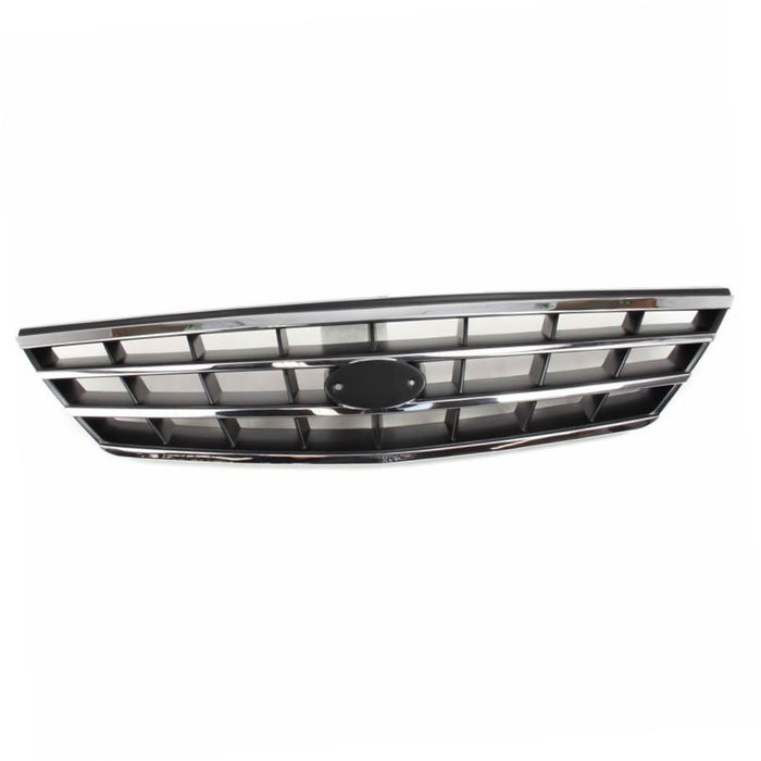 CarPartsDepot 400-27864, Front Grille Grill Assembly Black/Bright