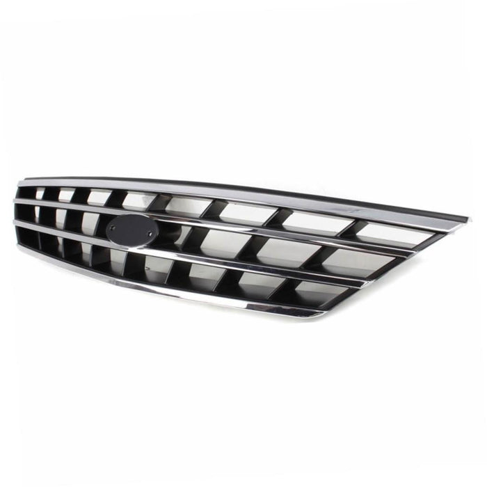 CarPartsDepot 400-27864, Front Grille Grill Assembly Black/Bright