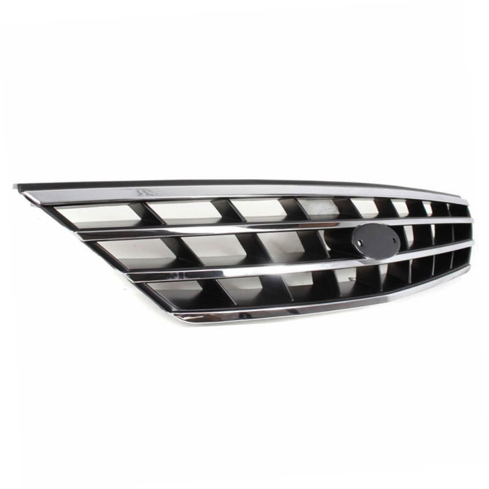 CarPartsDepot 400-27864, Front Grille Grill Assembly Black/Bright