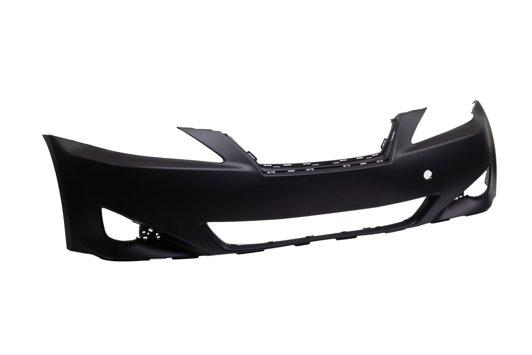 JustDrivably Replacement Parts Front Bumper Cover Assembly Without Headlight Washer Holes Compatible With Lexus IS250 IS350 2006 2007 2008