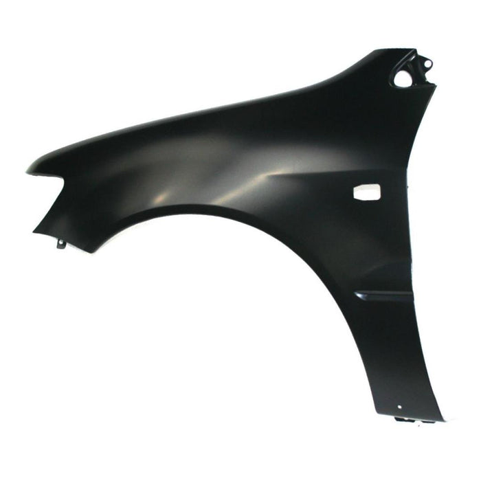 CarPartsDepot, Black Primered Steel Driver Side Front Fender Assembly Replacement Left L/H, 371-35991-01 MI1240151 MR555075
