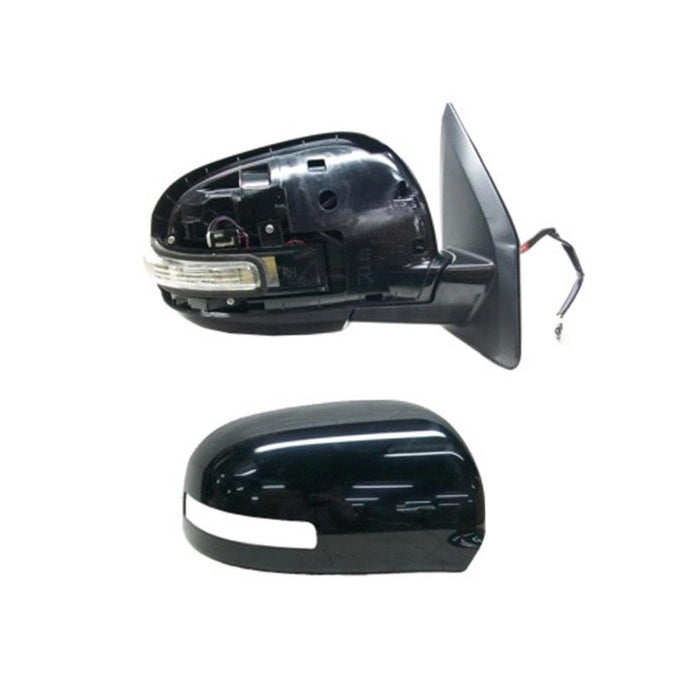 New Replacement Parts Front Right Passenger Side Power Non Heated W/O Signal Lamp Smooth Side View Door Mirror Compatible With MITSUBISHI Outlander Fits MI1321142 7632A964XA
