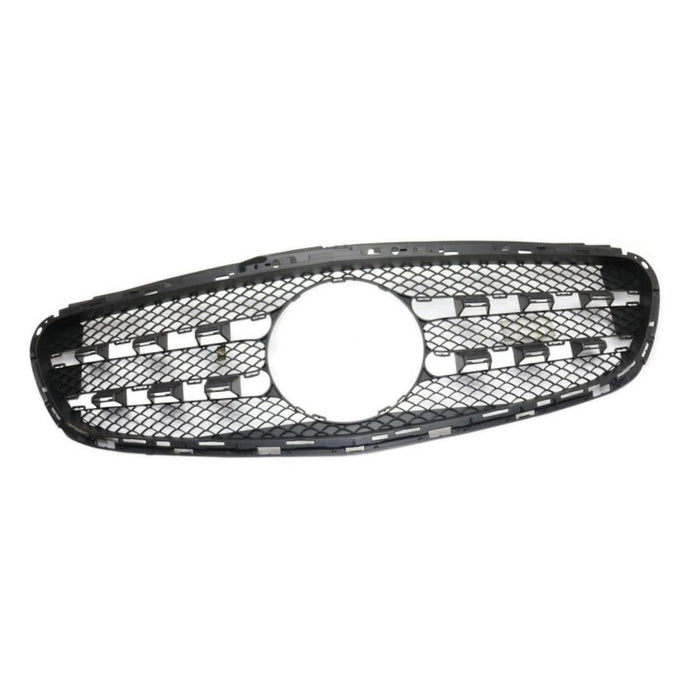 Grille For 2014-2016 Mercedes Benz E350 E400 Textured Black Plastic