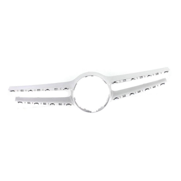 Grille Cover For 2014-2016 Mercedes Benz E350 E400 Silver Plastic