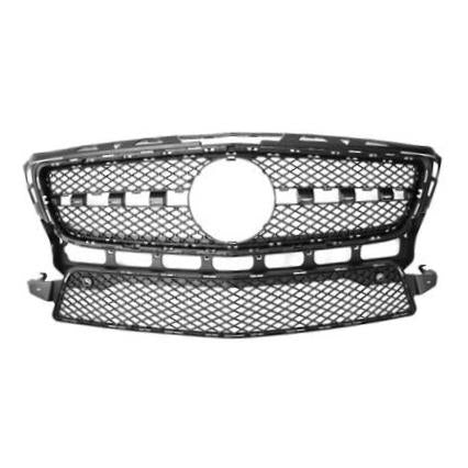 New Front Texture Black Grille Grill Compatible With MERCEDES Benz W218 CLS550 Fits AMG Styling Package MB1200171 2188851765