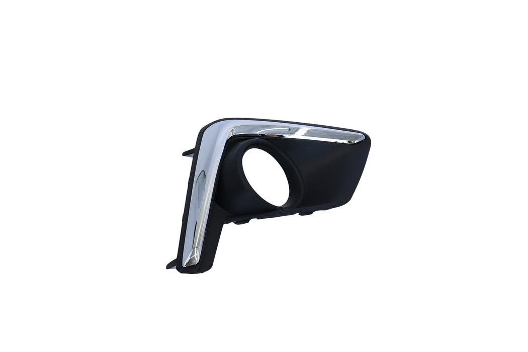 JustDrivably Replacement Parts Fog Light Cover Fog Light Trim With Fog Light Hole Chrome Trim 2016-2017 Compatible With Subaru Crosstrek For SU1038112 Front Driver Left Side