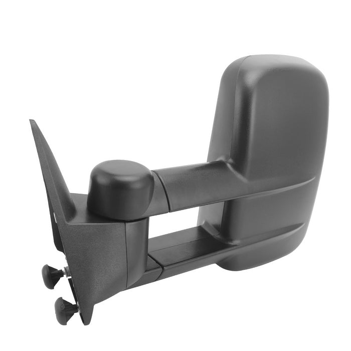 Perfit Zone Towing Mirrors Replacement Fit for 1988-2000 SILVERADO SIERRA, MANUAL,W/O HEATED, W/O SIGNAL,BLACK (PAIR SET)