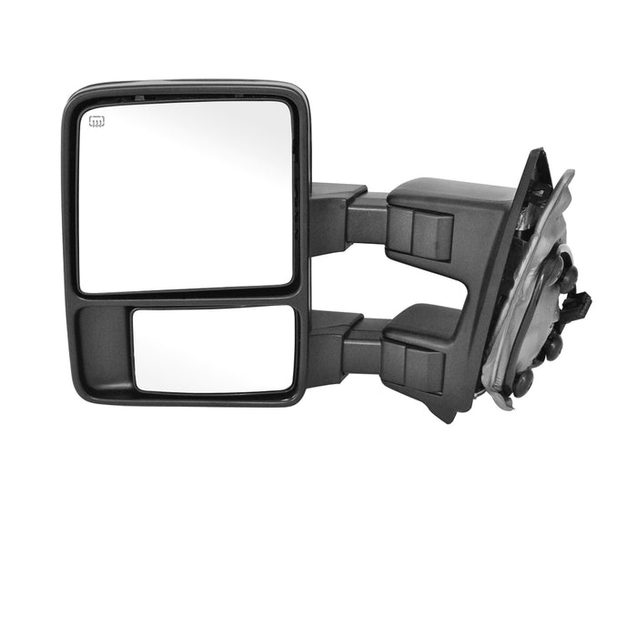 Perfit Zone Towing Mirrors Replacement Fit for 1999-2007 F-250 F-350 F-450 F-550 SUPER DUTY,POWER HEATED,W/SMOKE SIGNAL,BLACK (PAIR SET)