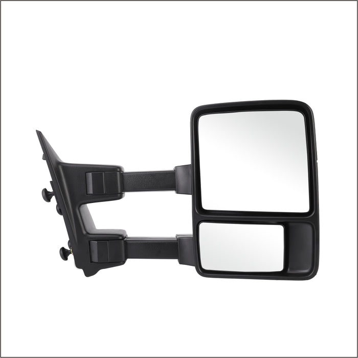 Perfit Zone Towing Mirrors Replacement Fit for 1999-2007 F-250 F-350 F-450 F-550 SUPER DUTY,POWER HEATED,W/AMBER SIGNAL,BLACK (PAIR SET)