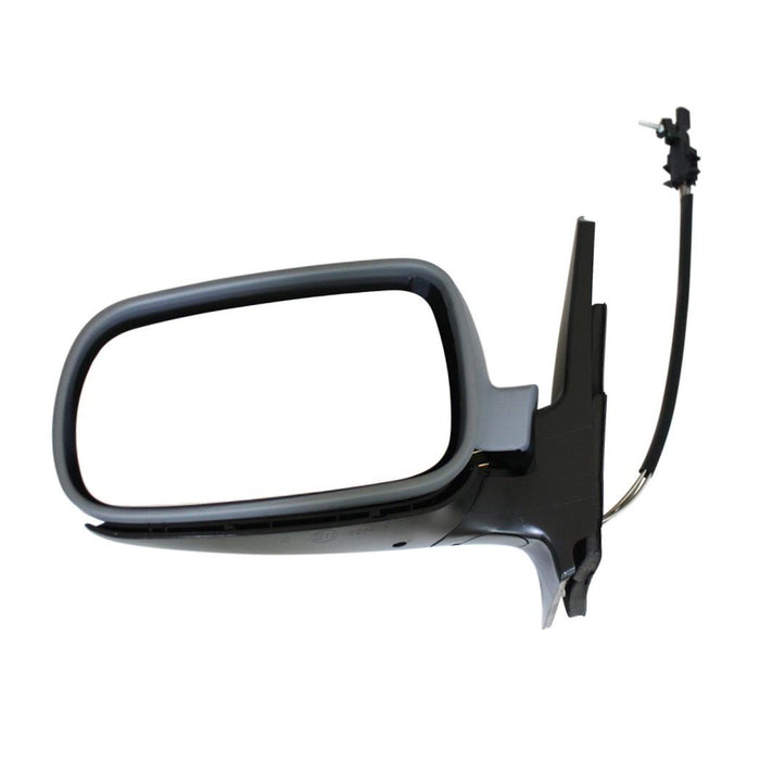 Drivers Manual Remote Side View Euro Type Mirror with Clear Split Glass Replacement for Jetta Golf 1J185750701C
