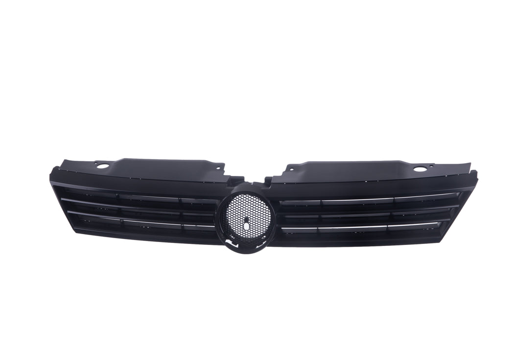 JustDrivably Replacement Parts Front Grille Grill Assembly With Black Shell Molding With Dark Gray Insert Compatible With Volkswagen Jetta 2011 2012 2013 2014