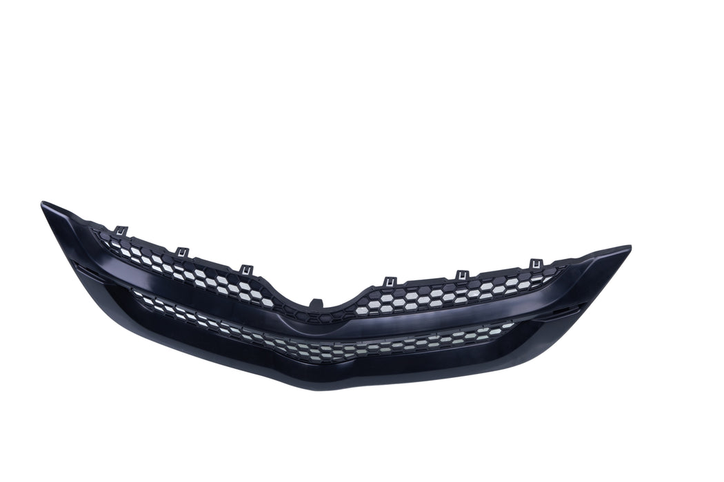 JustDrivably Replacement Parts Front Grille Grill Assembly Black With Honeycomb Insert Compatible With Toyota Yaris 2007 2008 Sedan