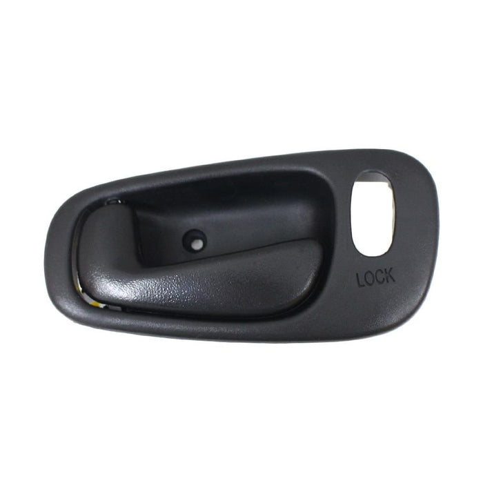 CarPartsDepot New Replacement Parts Front Left Driver Side Black Textured Interior Inside Door Handle With Power Lock Hole Compatible With TOYOTA Corolla UPS Type