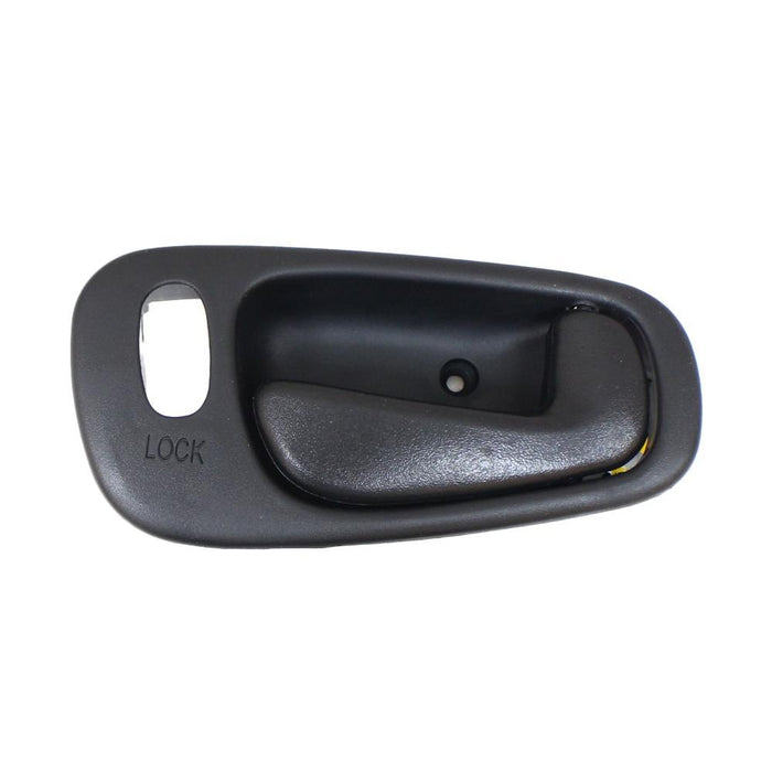 New Replacement Parts Front Right Passenger Side Black Textured Interior Inside Door Handle With Power Lock Hole Compatible With TOYOTA Corolla UPS Type Fits TO1353153 6920502060C0