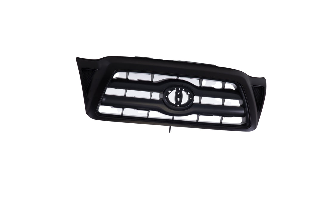 JustDrivably Replacement Parts Front Grille Grill Assembly With Black Shell With Gray Insert Compatible With Toyota Tacoma 2005 2006 2007 2008 2009 2010 2011 Pickup Truck