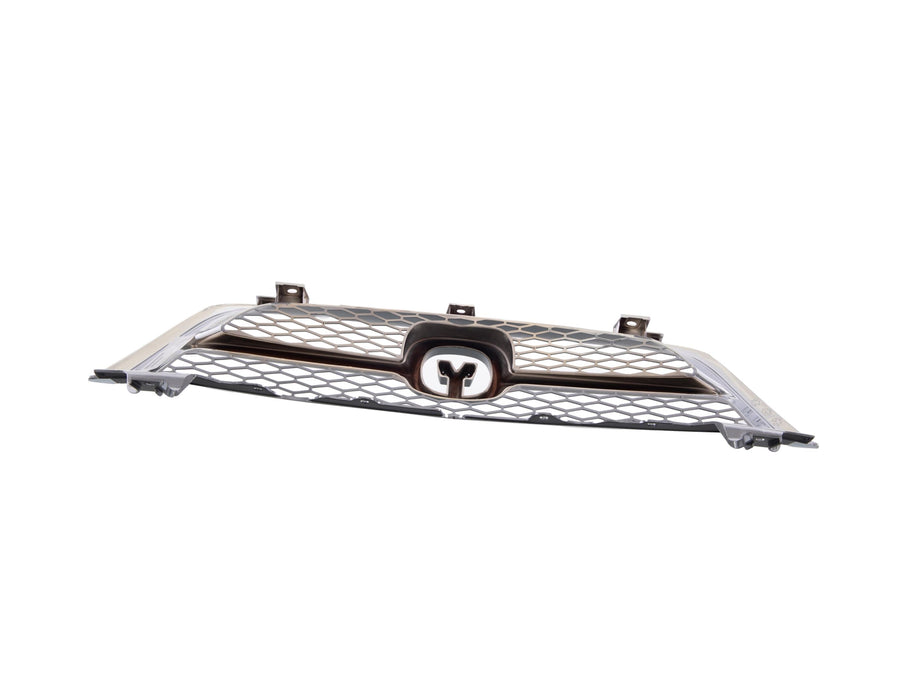 Grille Assembly Compatible with 2002-2003 Acura TL Chrome Shell/Painted Black Insert with Chrome Center Bar