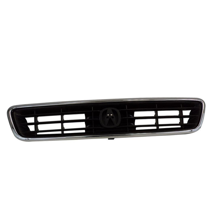 New Front Black Grille Grill Replacement With Chrome Molding Compatible With ACURA Legend Fits AC1200104 75101SP0A11