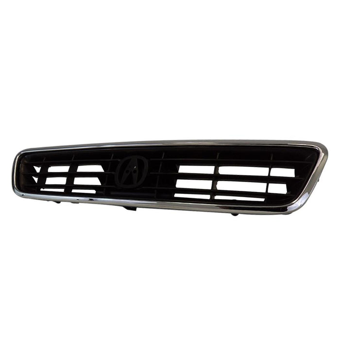 New Front Black Grille Grill Replacement With Chrome Molding Compatible With ACURA Legend Fits AC1200104 75101SP0A11